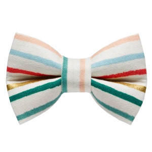 Cat Bow Tie - &quot;The Snow Way&quot; - Rifle Paper Co Holiday Fabric