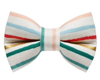 Cat Bow Tie - "The Snow Way" - Rifle Paper Co Holiday Fabric