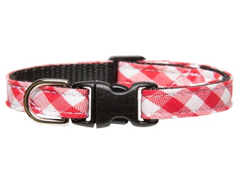 Obroża Cat-"szef kuchni"-Red Plaid