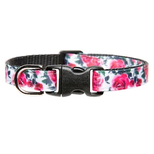 Cat Collar - &quot;The Best Buds&quot; - Rose Buds