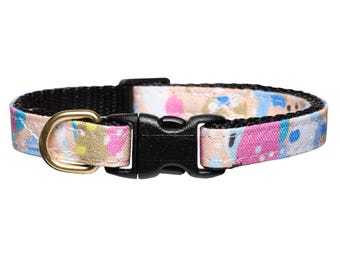 Collar de gato - "El (no) neutral" - Desconexión / Abstracto, Pinceladas, Pastel / Gato + Gatito