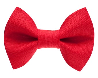 Cat Bow Tie - "The Boss Is In" -  Red
