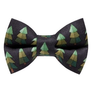 Cat Bow Tie - &quot;The Thru The Woods&quot; - Christmas Tree Print