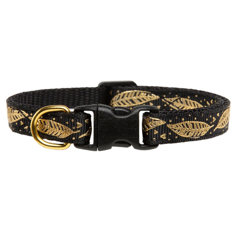 Gold Leaves Cat Collar The Unbe-leaf-able