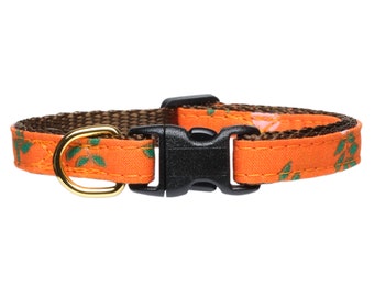 Cat Collar - "The From The Source" - Peach Print