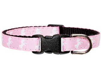 Cat Collar - "The Dreamer 2.0" - Pink with Unicorns