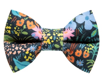 Cat Bow Tie - "The Picklestock" -Floral Rifle Paper Co Fabric