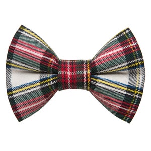 Cat Bow Tie - "The Let's Be Jolly" - Holiday Plaid