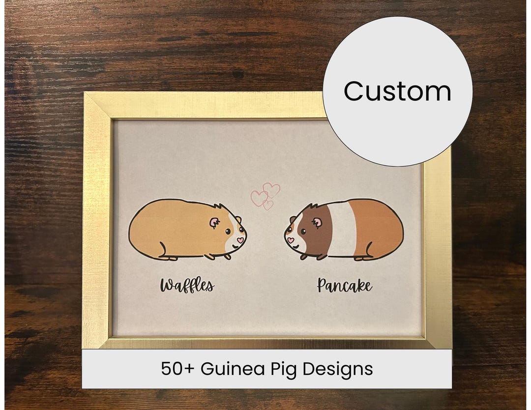 A closer look at Personalized Guinea Pig Wedding Gifts