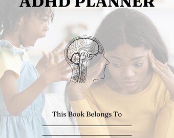 ADHD-planner, digitale organizer voor volwassenen, afdrukbaar