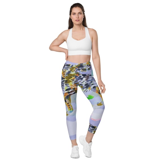 Coyote Leggings With Pockets Women Yoga Pants High Waist Yoga Pants 