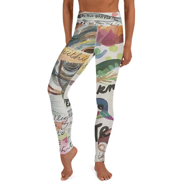 Prayer Leggings Inspirational Clothing Yogawear Yogapants Words