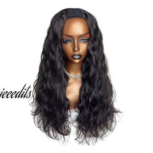 Perruque ondulante en U 20 pouces - 100 % cheveux humains vierges | Sans colle | Aspect naturel, installation facile