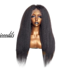 PERISMODA Echthaar-Perücke – 13x6 HD Lace Front, Gerade Welle, 180% Dichte, Größe M (57 Cm)