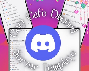 Discord Server Template | Cozy Cafe | Social Community Hub (Digital Download)