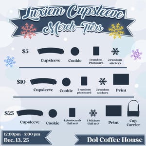 Luxiem Anniversary Cupsleeve Merch Tiers