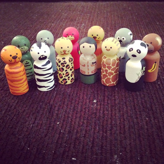 animal peg dolls