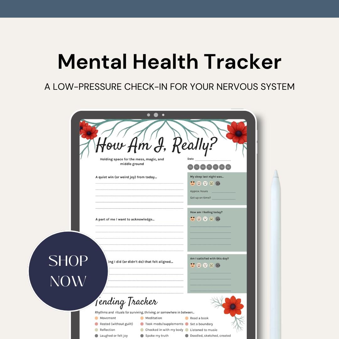 Mental Health Tracker Printable Daily Mood Tracker Wellness Tracker PDF ...