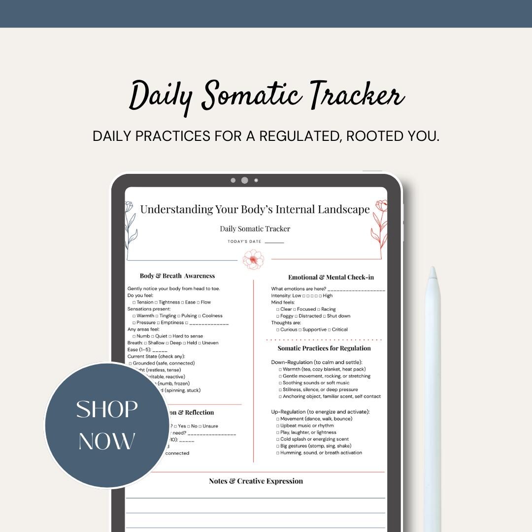 Nervous System Journal Page | Somatic Tracker for Emotional + Body ...