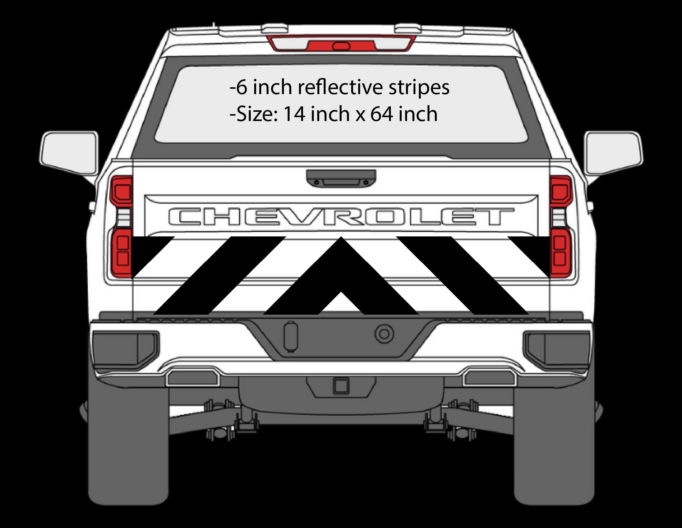 YELLOW Reflective 2 Inch Chevrons (x12) Die-cut Vinyl Stickers Decals YELLOW Reflective 2 Inch Chevrons (x12) Die-cut Vinyl Stickers Decals