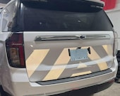 Reflective Chevron Decal Panel 18”x64” Red/Black/White - ORALITE PPV Tahoe
