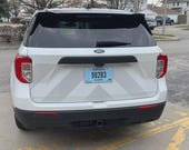 Reflective Chevron Decal – ORALITE Fleet Vinyl, Universal SUV/Truck Fit (18"x64")