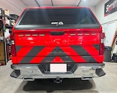 Reflective Chevron Decal: ORALITE Silverado Truck Tailgate Vinyl