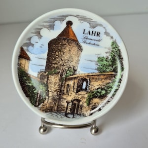KPM Royal Porzellan Bavaria Mini Plate | Featuring Lahr | 9.5 cm | German Souvenir Collector Plate