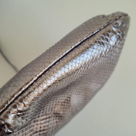 Vintage Silvano Biagini Silver Python Leather Sho… - image 13