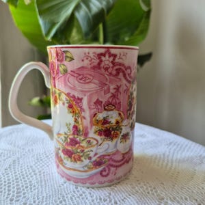 Royal Doulton Expressions Nachmittagstee Tasse - Albert Old Country Roses Floral Bone China, Sammlerstück 1980er Jahre, Design Philippa Michell