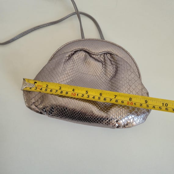 Vintage Silvano Biagini Silver Python Leather Sho… - image 16