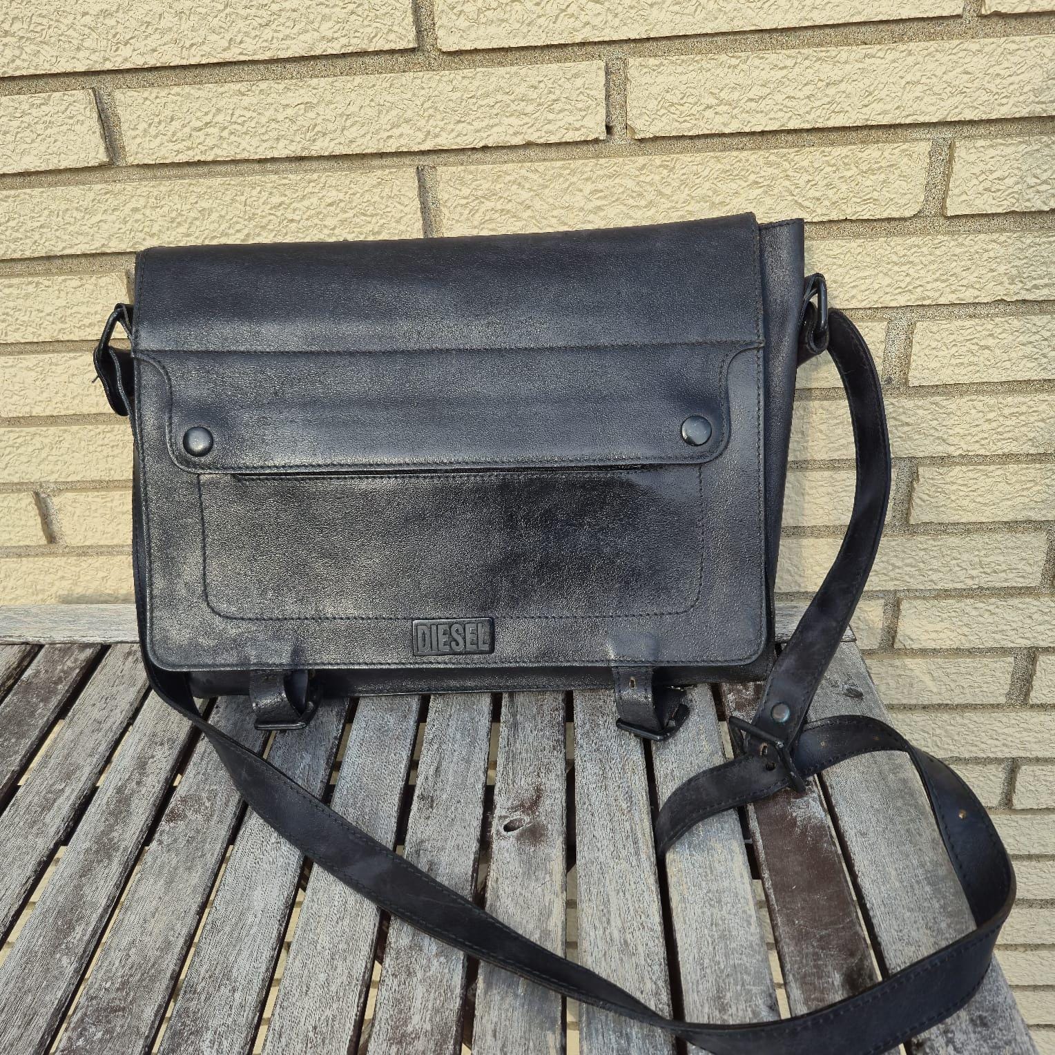 【DIESEL】00s faux leather Messenger bag Diesel Bag Vintage - Etsy