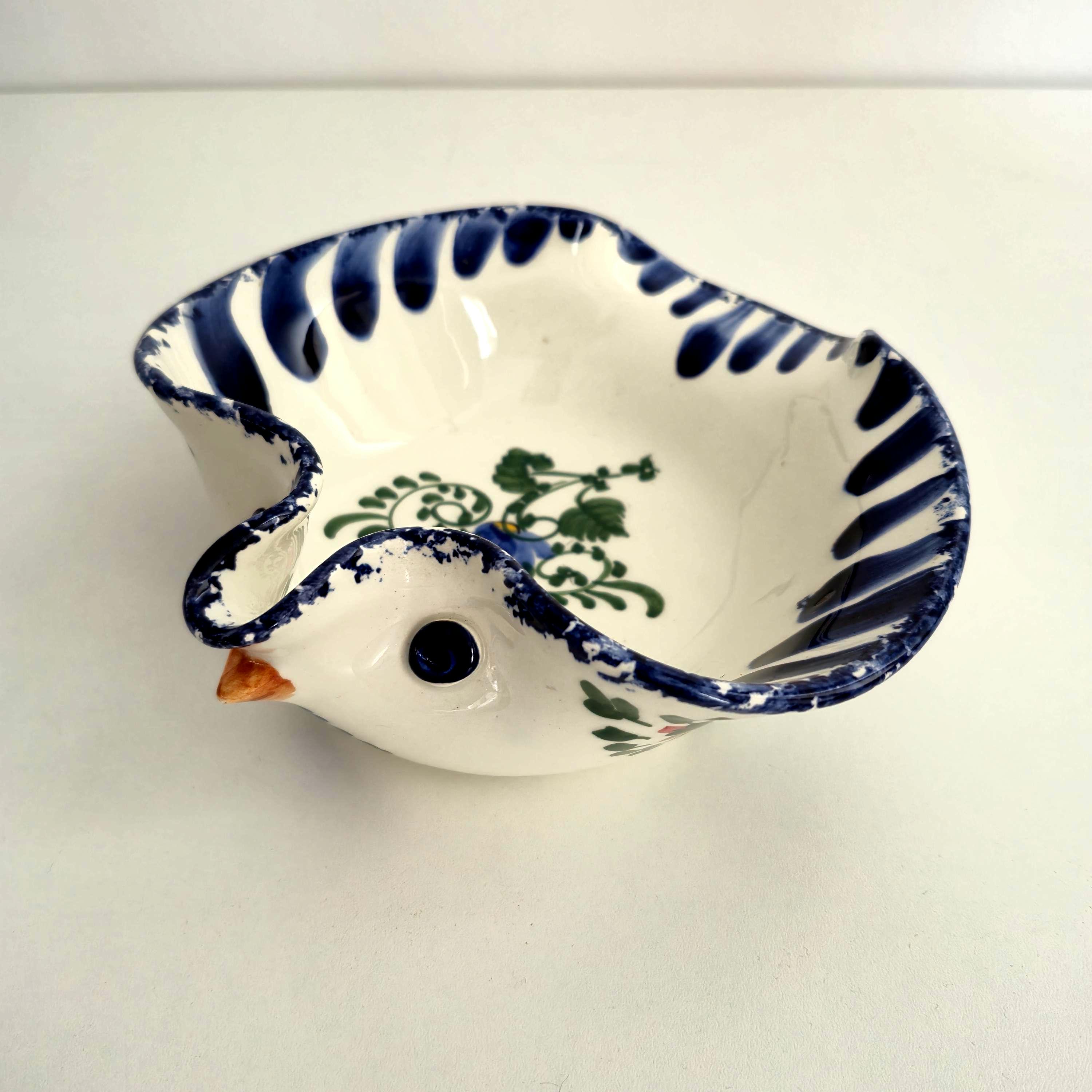 鳥の描かれた白いボウル - Etsy 日本