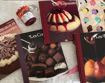 Set of 4 Vintage Time-Life French Cookbooks – 1970s – “Cuisinier Mieux” Collection – Illustrated – Hardcovers