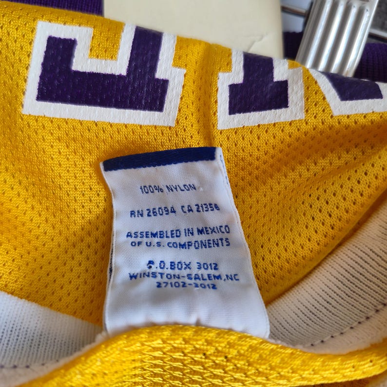 Set da basket vintage Shaquille O’Neal dei Lakers, completo Champion, pantaloncini NBA Deadstock, streetwear, estetica Gorpcore, kit da basket Y2K. immagine 13