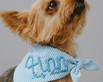 Pañuelo personalizado para perro, bufanda con nombre en cuerda 3D y bordado plano, regalo de cuadros vichy para el cumpleaños de tu perro, regalo adorable para mamás perrunas, accesorio para cachorros