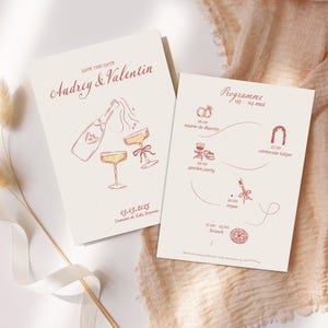 Personalized wedding invitation – elegant & tailor-made design