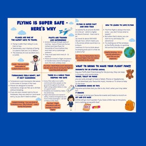 Informatieblad vliegtuig/vliegen: hulp voor kinderen met vliegangst