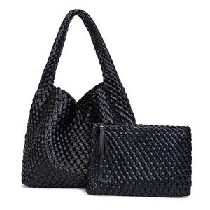 Hand-woven PU Leather Women&#39;s Handbag Tote Bag Shoulder Bag,Gift For Her