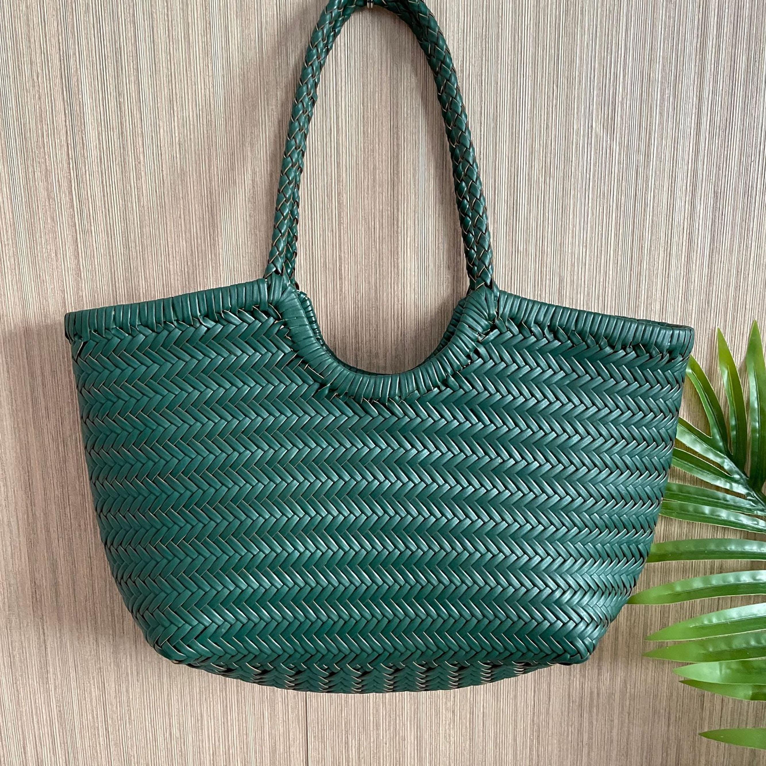 Green Woven Bag - Etsy