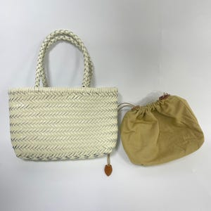 Handgemachter gewebter Kohlkorb Tasche Handtasche Vintage Weihnachtsgeschenk Klein