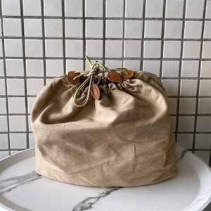Baumwolle Innentasche Innenbeutel Gewebtes Beutelfach Lagerung Staubdicht Finishing Bag Kordelzugbeutel
