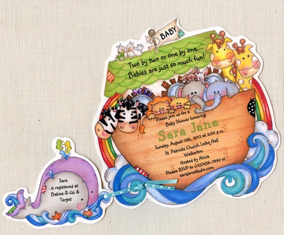 etsy noah's ark baby shower