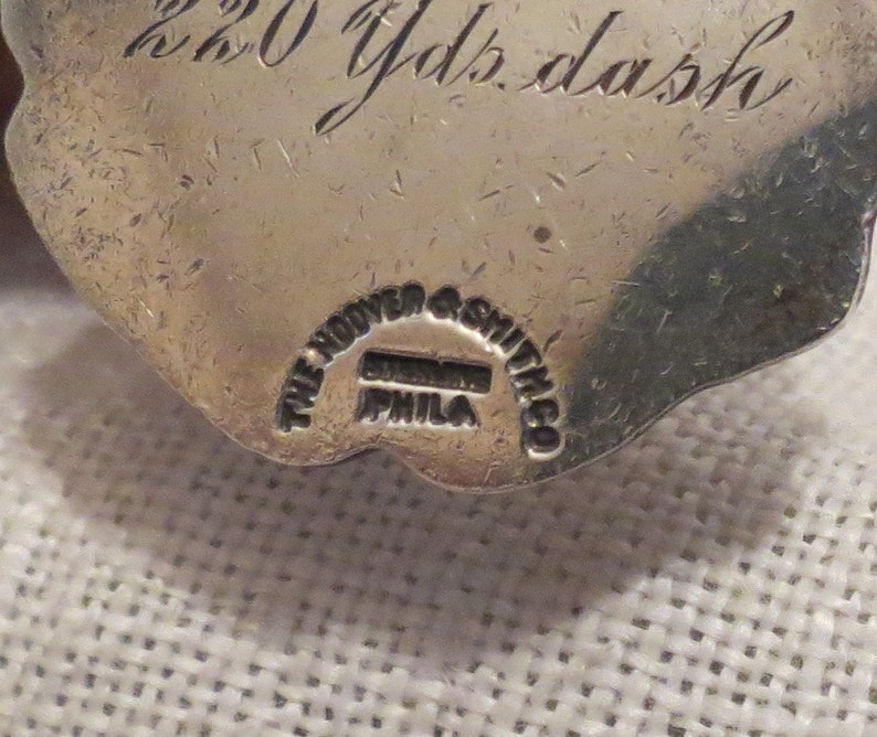 Antique Runnymeade Track Sterling Silver Medal Pendant 1916