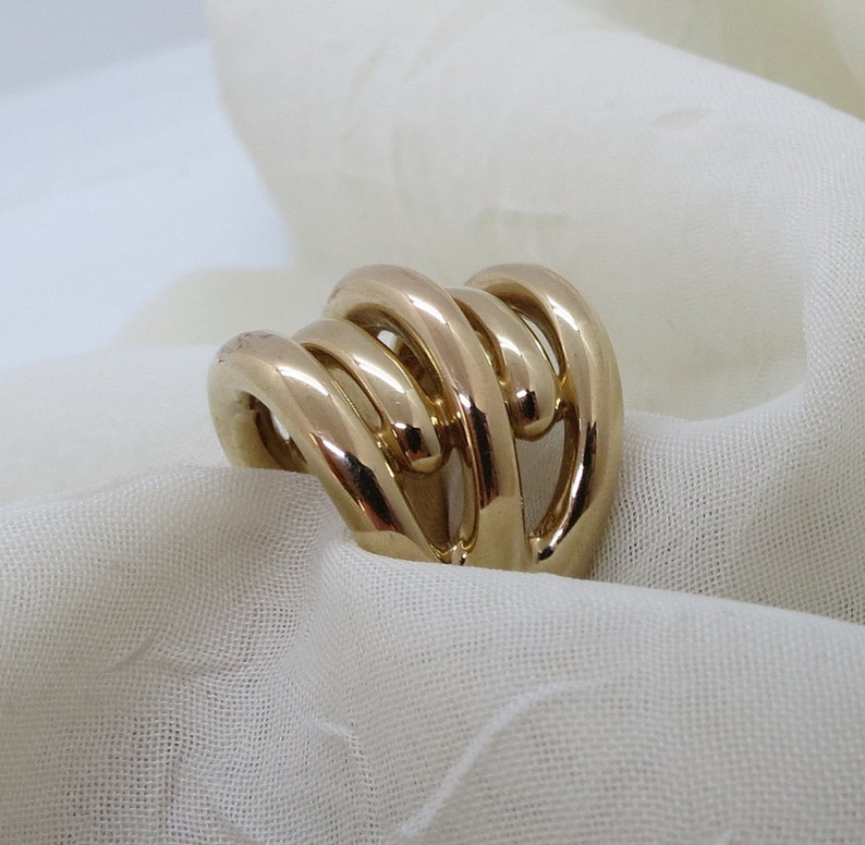 Puffy 14K Yellow Gold Ring SZ 5.25