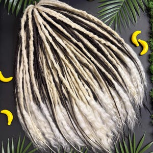 Rastas texturizadas de pelo de cabra, rastas personalizadas, extensiones de rastas, rastas de lana suave