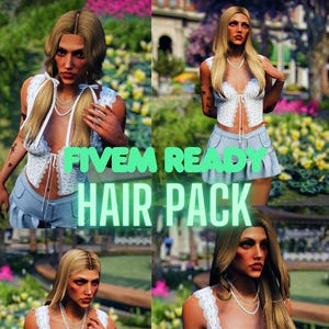 Fivem Ready - Optimized Low Poly Female Hair Pack