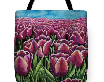 Rh Studio Tote Bag Tulips Flowers Flowering Light Purse Handbag For Women Girls Rh Studio Tote Bag Tulips Flowers Flowering Light Purse Handbag For Women Girls