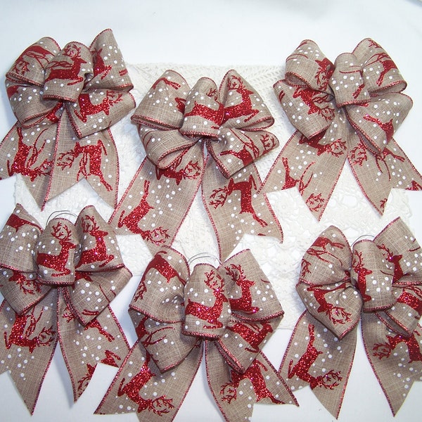 Christmas Tree Bow Etsy