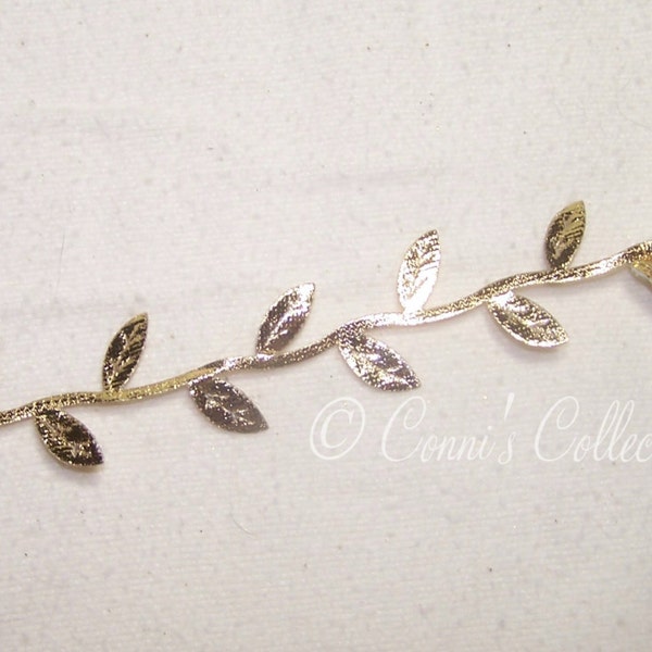 Gold Leaf Trim Etsy